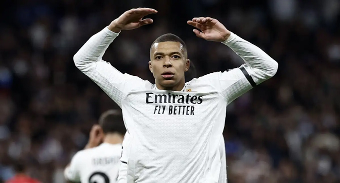 Mbappe lập cú đúp ở trận Real Madrid vs Las Palmas